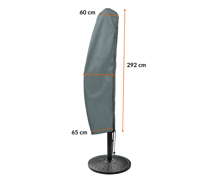 Wymiary Pokrowiec na parasol ogrodowy z masztem bocznym do 4m FOCUS GARDEN