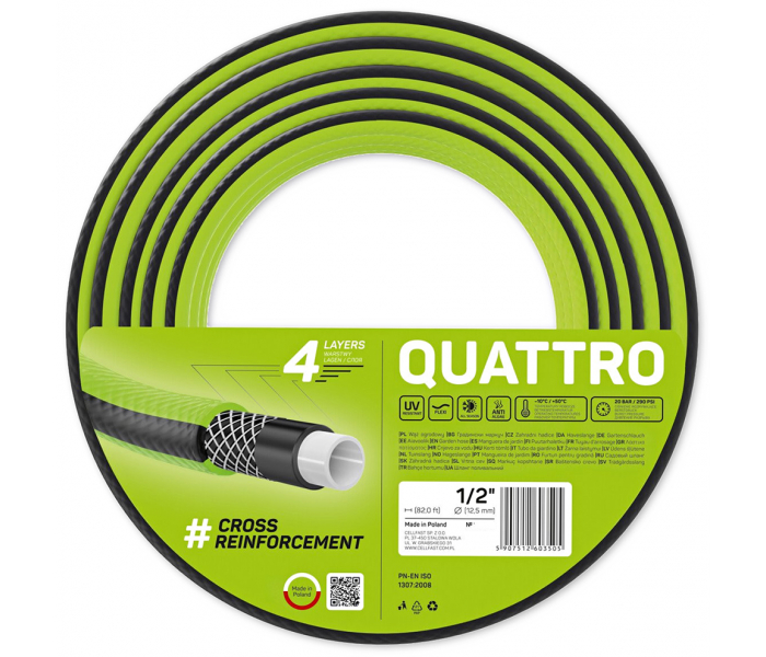 Wąż ogrodowy QUATTRO 1/2" 25m Cellfast