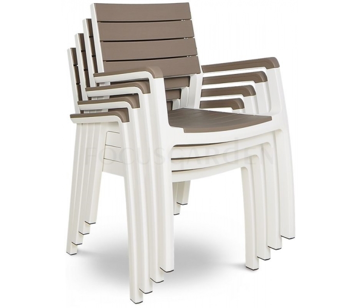 Krzesło ogrodowe FLORENCE White Cappuccino