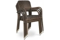 Krzesło z technorattanu OPTIMA Modern Brown
