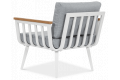 Krzesło tył z zestawu mebli na taras Stella Caffe White - FURRORE