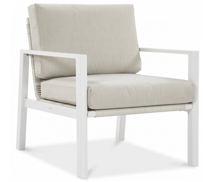 Krzesło z Meble wypoczynkowe do ogrodu LOTUS Dining White - FURRORE