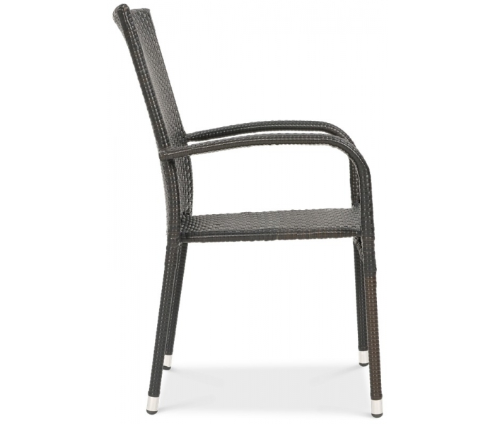 4x Krzesło FIESTA Brown + Podstawa ROMA 4