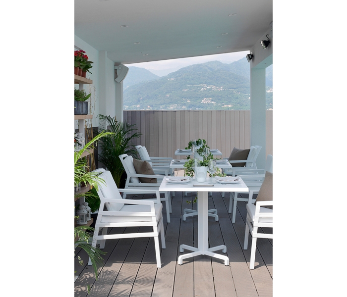 Fotel Nardi ARIA Bianco Grigio Sunbrella