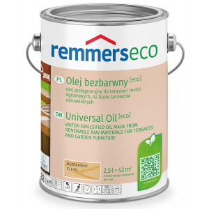 Olej do tarasów i mebli 0,75l Eco Bezbarwny - REMMERS