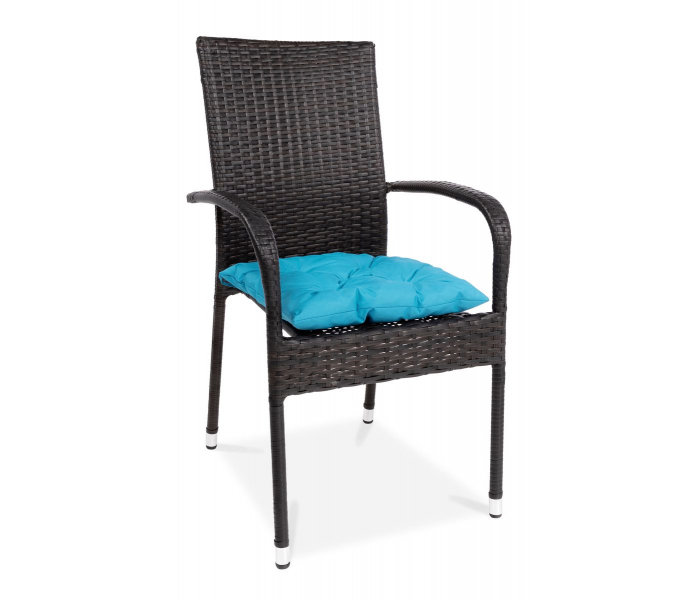 Poduszka ogrodowa na krzesło Curacao Blue 40x40cm - MOODME