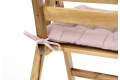 Różowa poduszka na krzesło Pierre 43x43 - MOODME